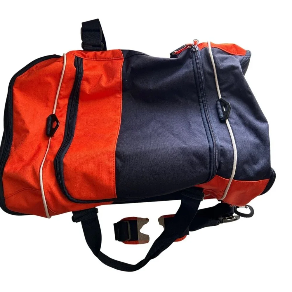 Reebok NFL Super Bowl XLI Large Duffel Bag Navy & Orange With Shoulder Strap